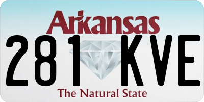 AR license plate 281KVE