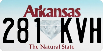 AR license plate 281KVH