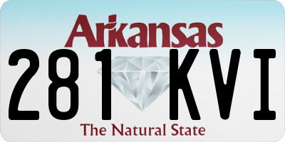 AR license plate 281KVI