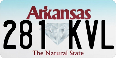 AR license plate 281KVL