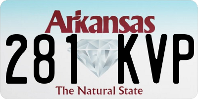 AR license plate 281KVP