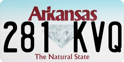 AR license plate 281KVQ