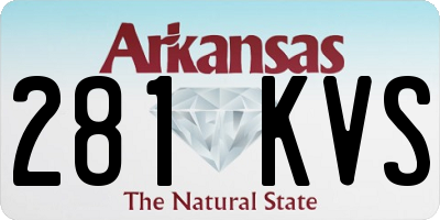 AR license plate 281KVS
