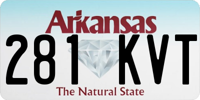 AR license plate 281KVT
