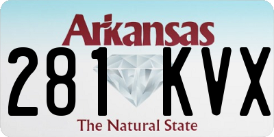 AR license plate 281KVX