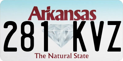 AR license plate 281KVZ