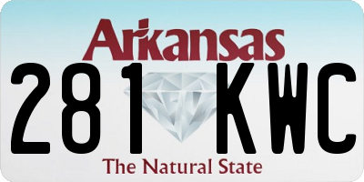 AR license plate 281KWC