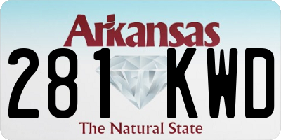 AR license plate 281KWD