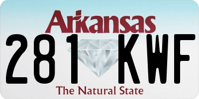 AR license plate 281KWF