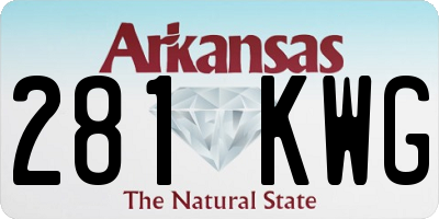 AR license plate 281KWG