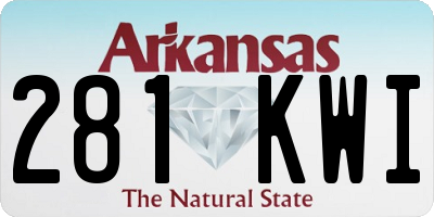 AR license plate 281KWI
