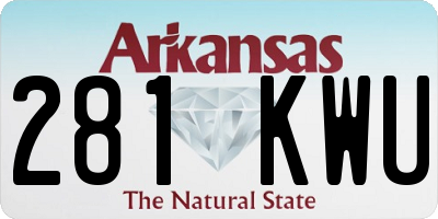AR license plate 281KWU