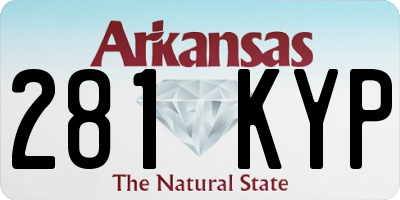 AR license plate 281KYP