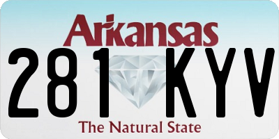 AR license plate 281KYV