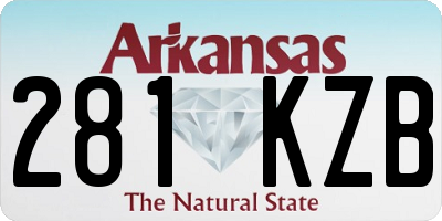 AR license plate 281KZB