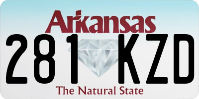 AR license plate 281KZD