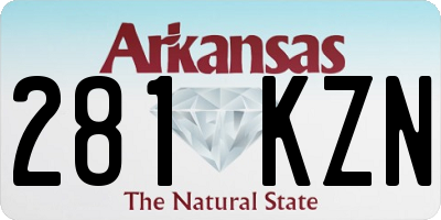 AR license plate 281KZN