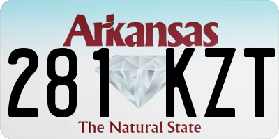 AR license plate 281KZT