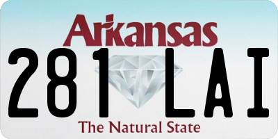 AR license plate 281LAI