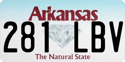 AR license plate 281LBV