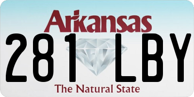 AR license plate 281LBY