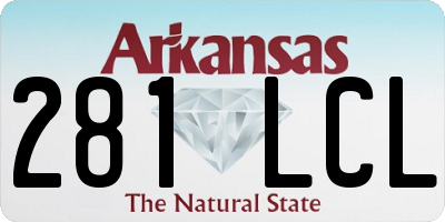 AR license plate 281LCL