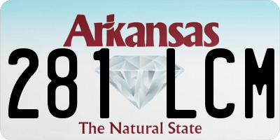 AR license plate 281LCM