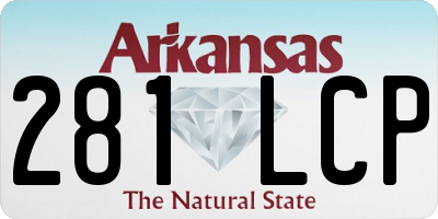 AR license plate 281LCP