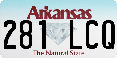 AR license plate 281LCQ