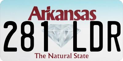 AR license plate 281LDR
