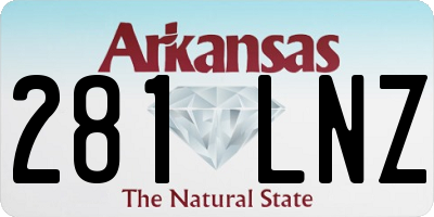 AR license plate 281LNZ
