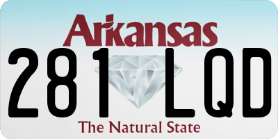 AR license plate 281LQD