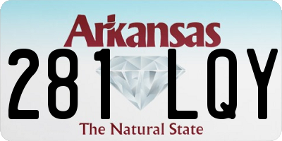 AR license plate 281LQY