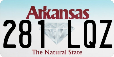 AR license plate 281LQZ