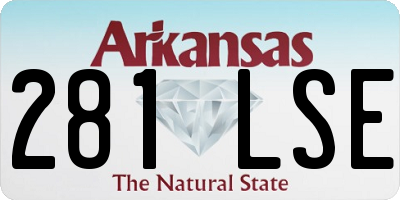 AR license plate 281LSE