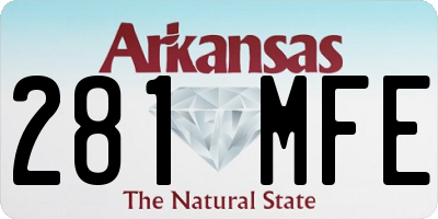 AR license plate 281MFE