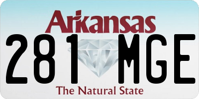 AR license plate 281MGE