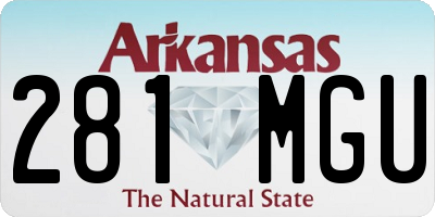 AR license plate 281MGU