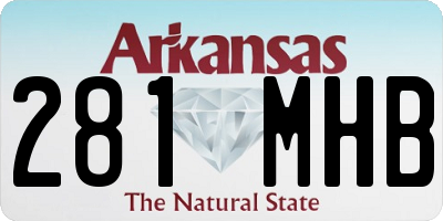 AR license plate 281MHB