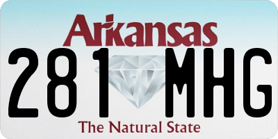 AR license plate 281MHG
