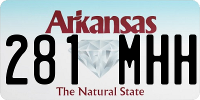AR license plate 281MHH