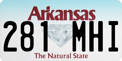 AR license plate 281MHI