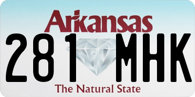 AR license plate 281MHK