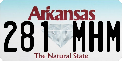 AR license plate 281MHM