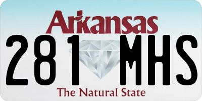 AR license plate 281MHS