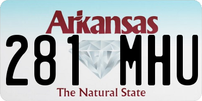 AR license plate 281MHU