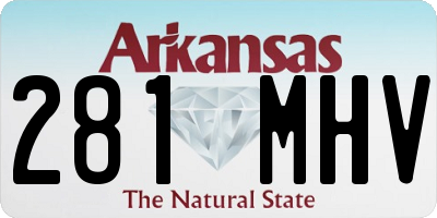 AR license plate 281MHV