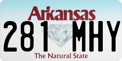 AR license plate 281MHY