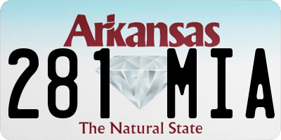 AR license plate 281MIA