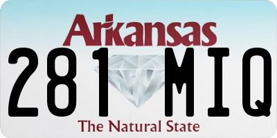AR license plate 281MIQ